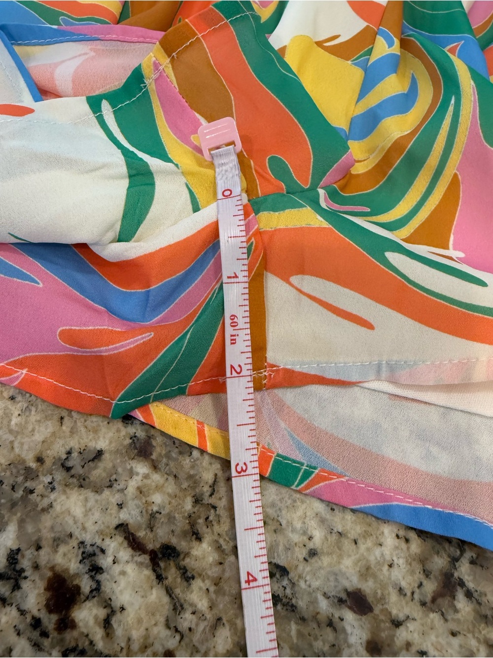 Flying Tomato preppy pastel romper retro 70s abstract floral LG - Picture 13 of 15